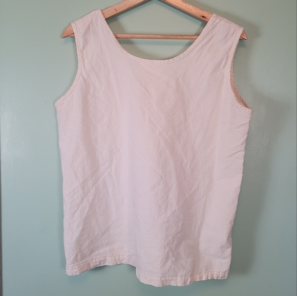 Vintage cream cotton tank top - Picture 7 of 9